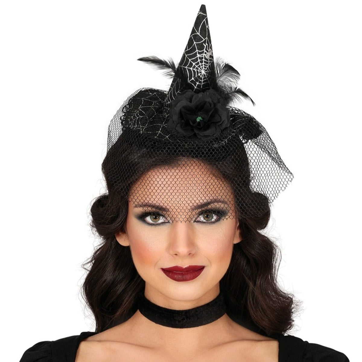 Chic Witch Hat with Cobwebs