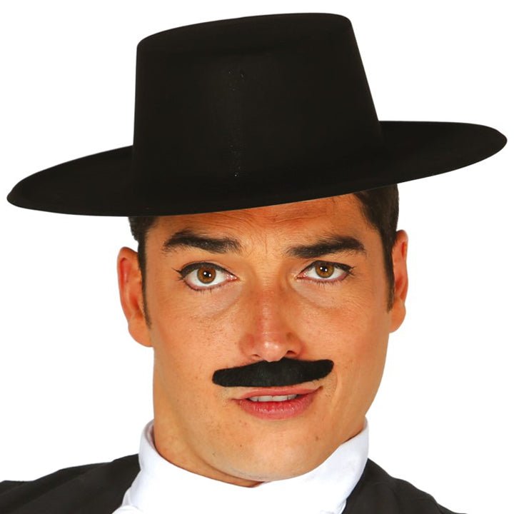 Black Flocked Cordovan Hat