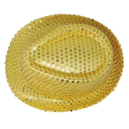 Gold Sequin Eco Gangster Hat
