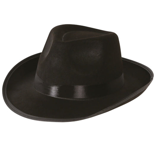 Luxury Black Gangster Hat