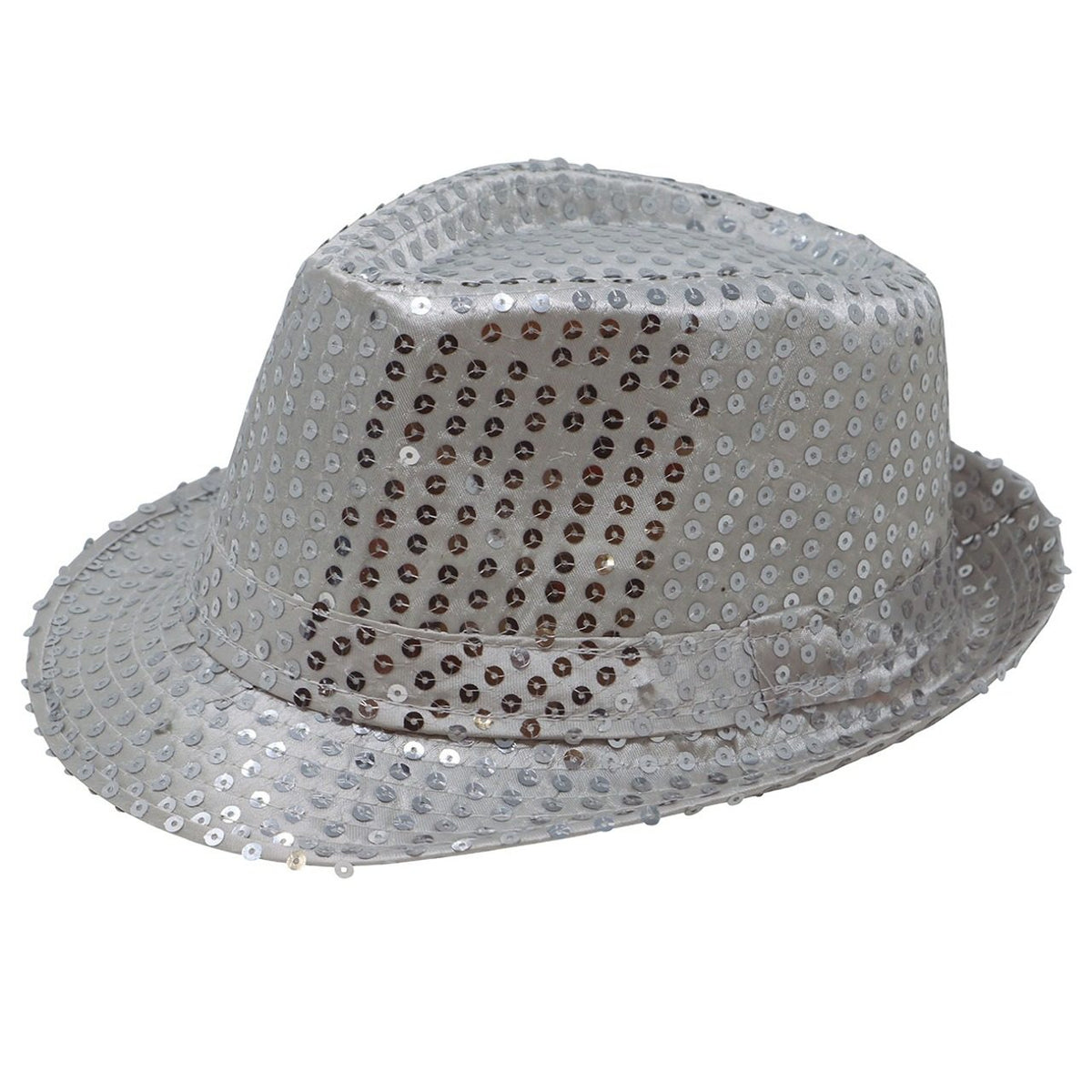 Silver Sequin Eco Gangster Hat