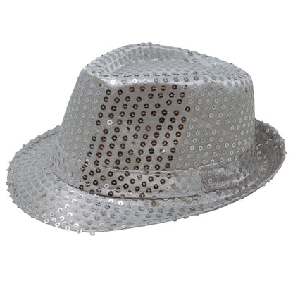 Silver Sequin Eco Gangster Hat