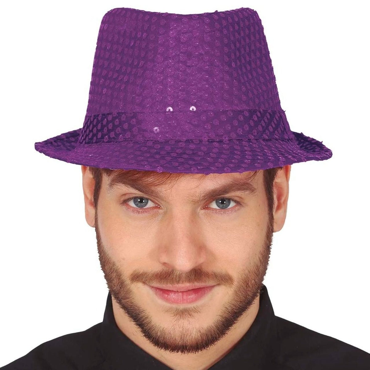 Purple Sequin Eco Gangster Hat