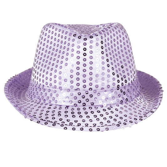 Purple Sequin Eco Gangster Hat
