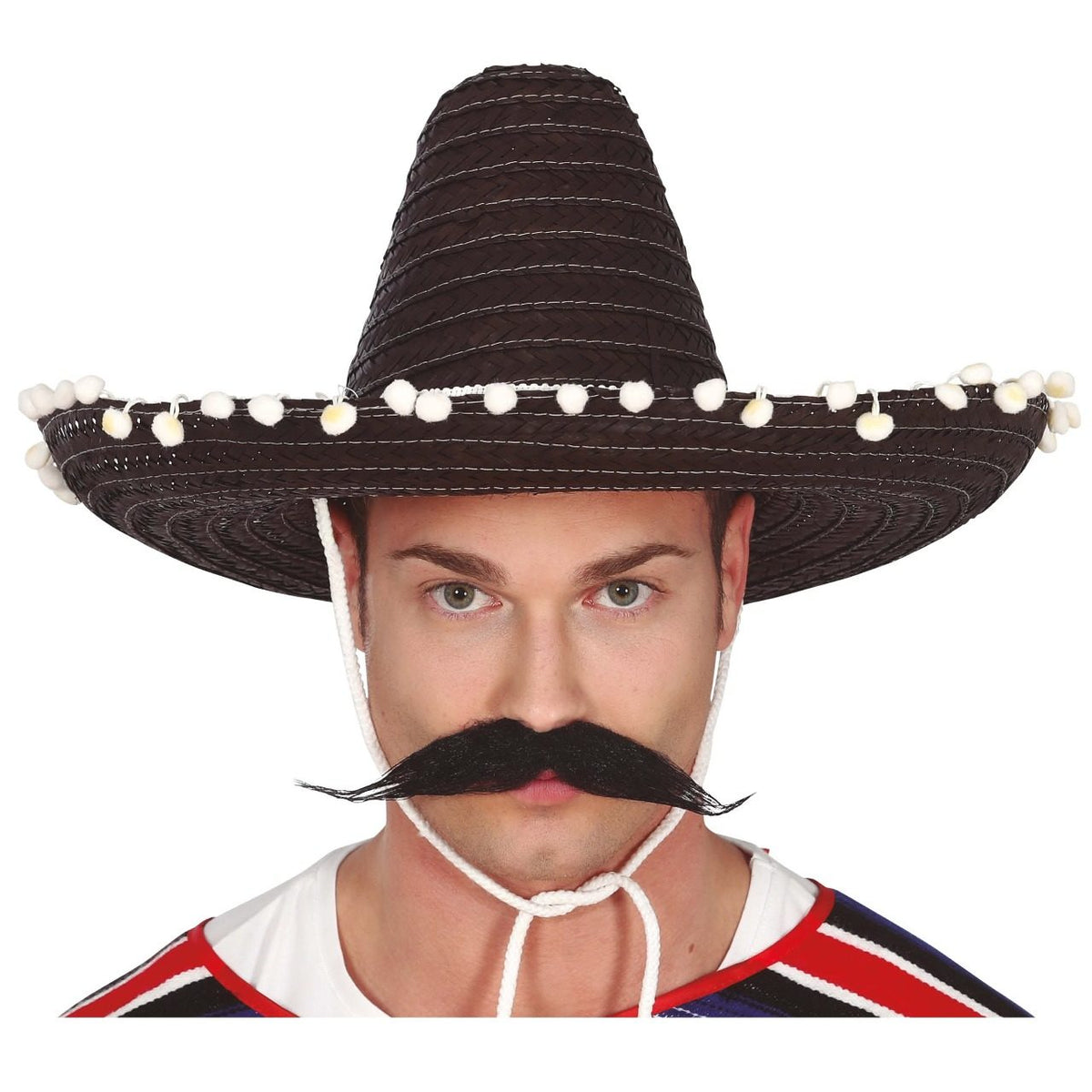 Black Mexican Hat with Tassels