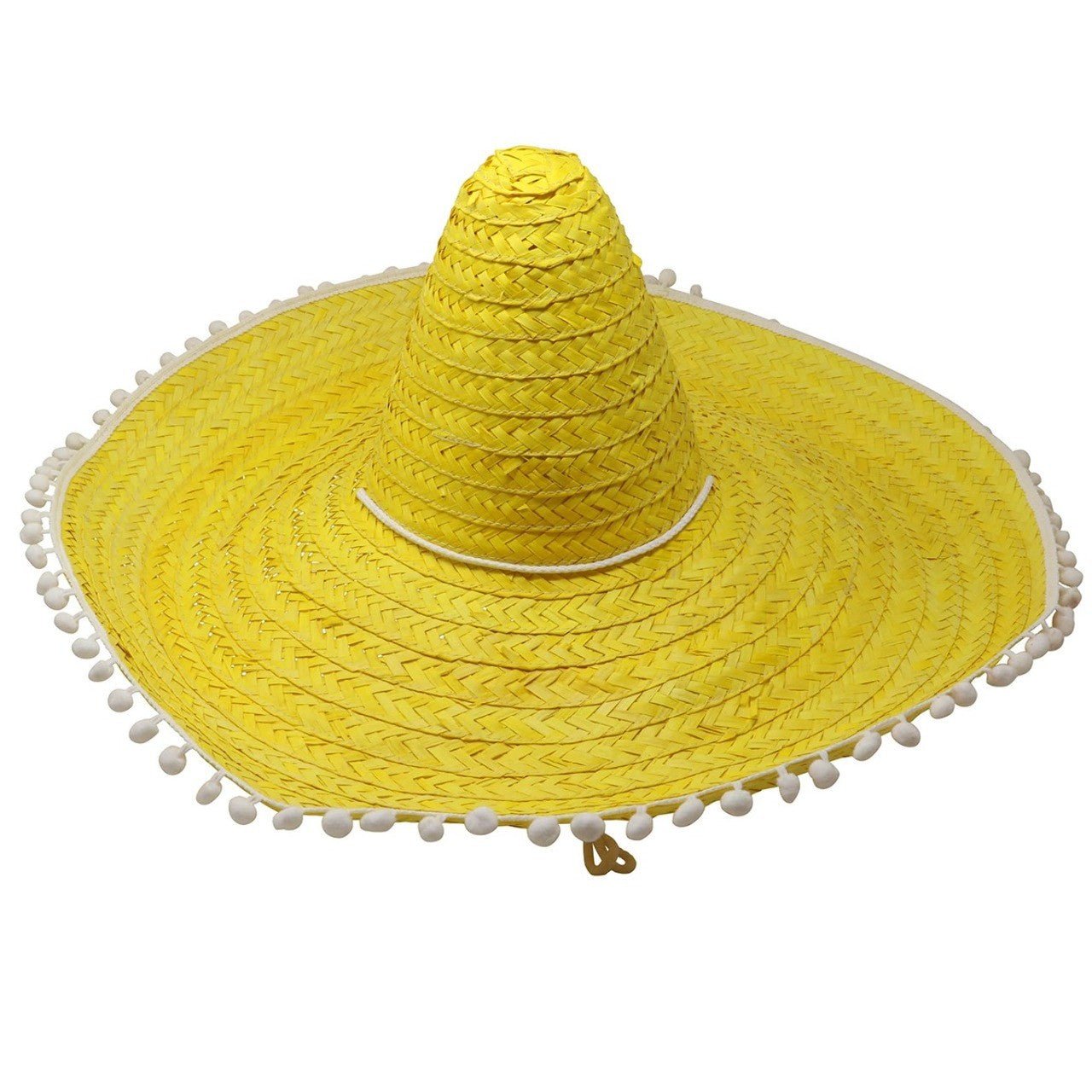 Large Yellow Mexican Straw Hat