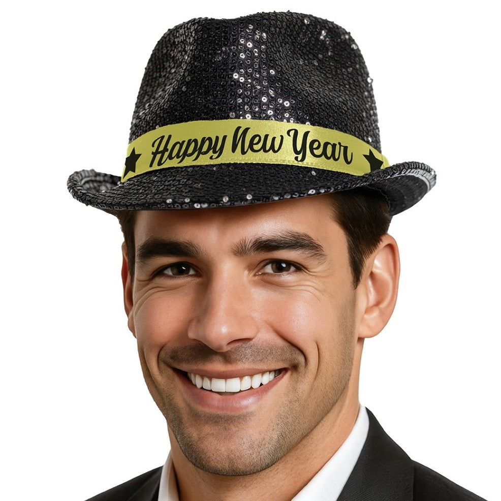 Black New Years Eve Hat