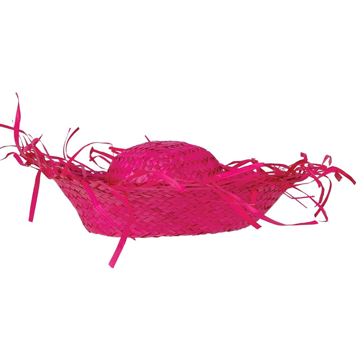 Fuchsia Straw Hat