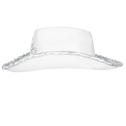White Cowgirl Hat Corona