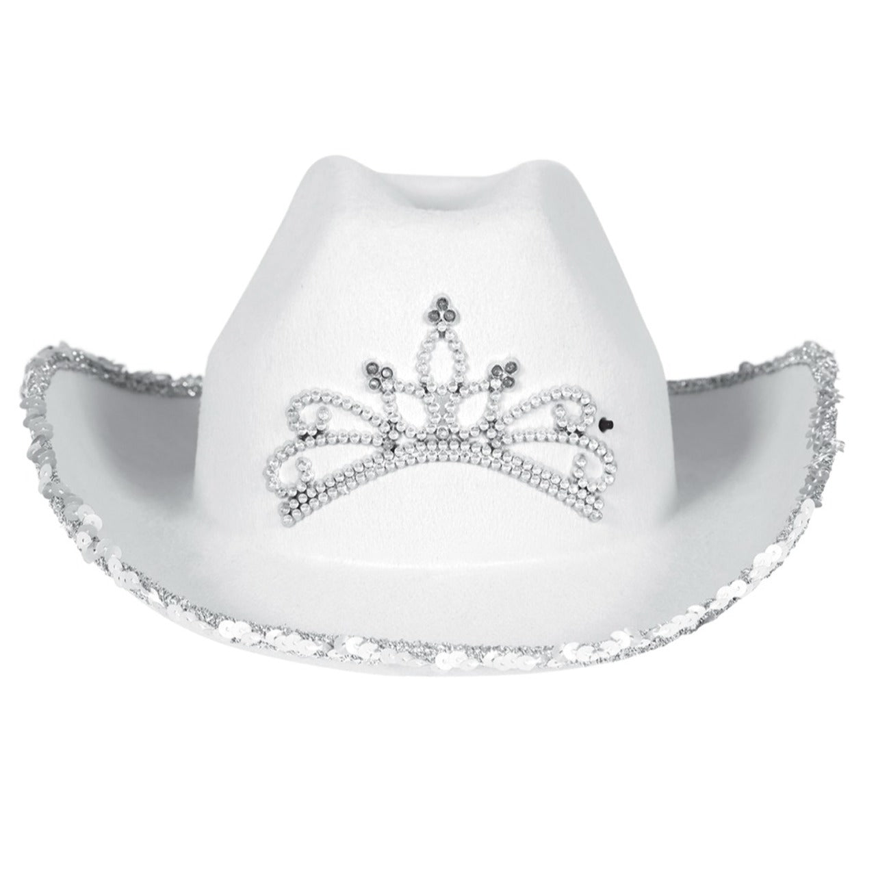 White Cowgirl Hat Corona
