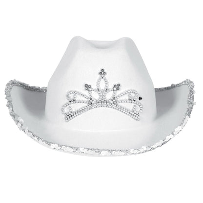 White Cowgirl Hat Corona