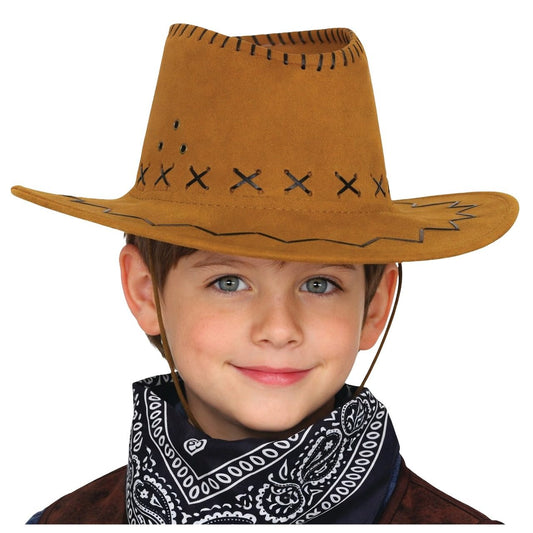 Light Brown Kids Cowboy Hat