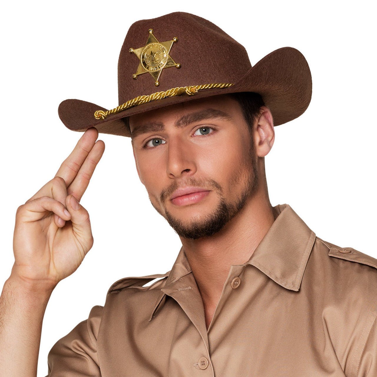 Brown Sheriff Cowboy Hat