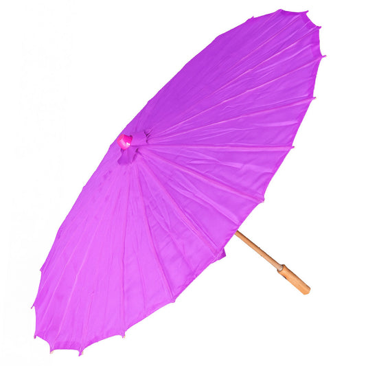 Plain Violet Geisha Parasol