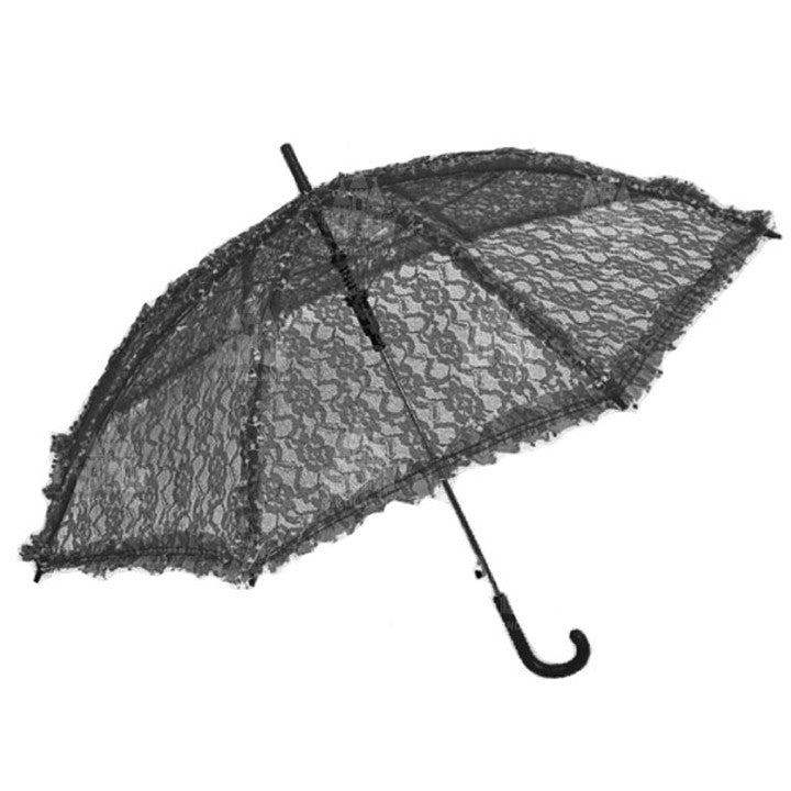 Black Lace Parasol