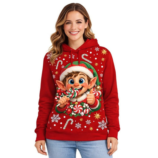 Womens Christmas Elf Sweatshirt