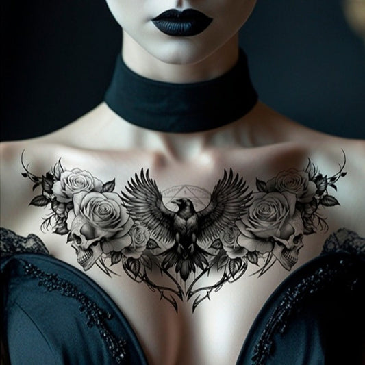 Gothic Raven Tattoo