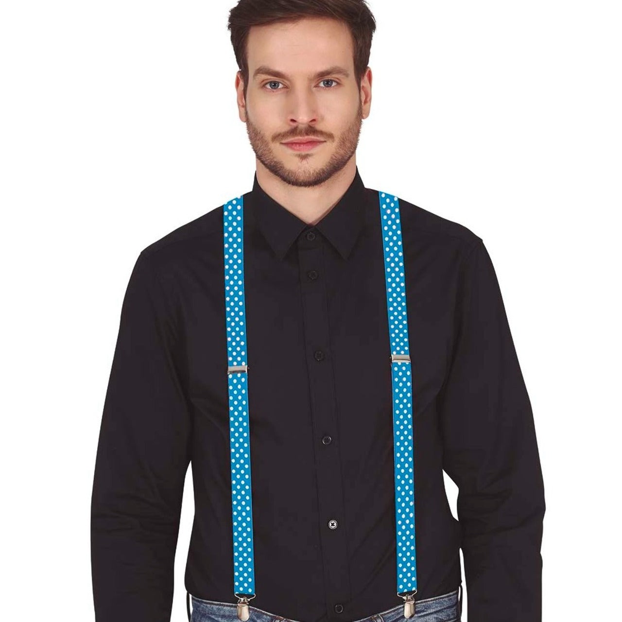 Blue Polka Dot Braces