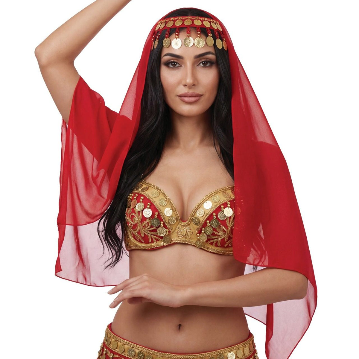 Red Belly Dance Headdress