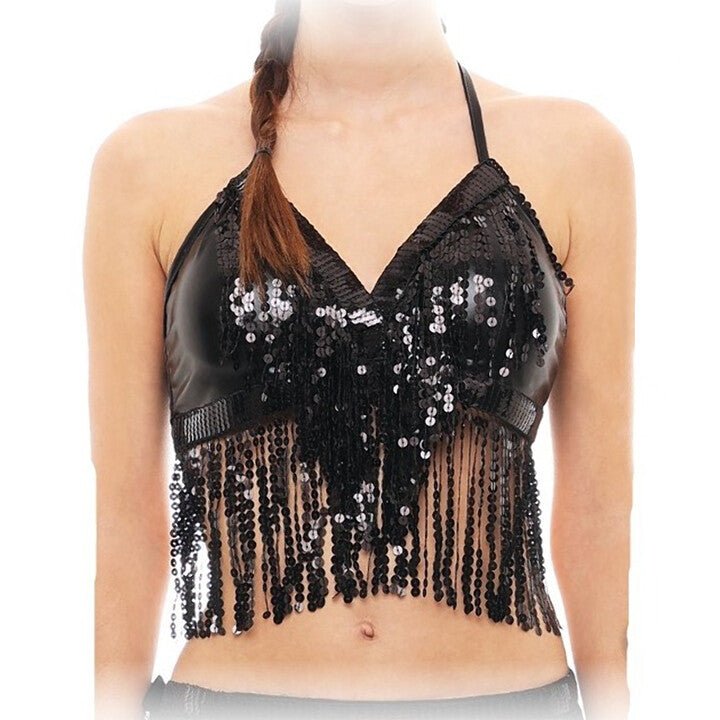 Black Sequin Top