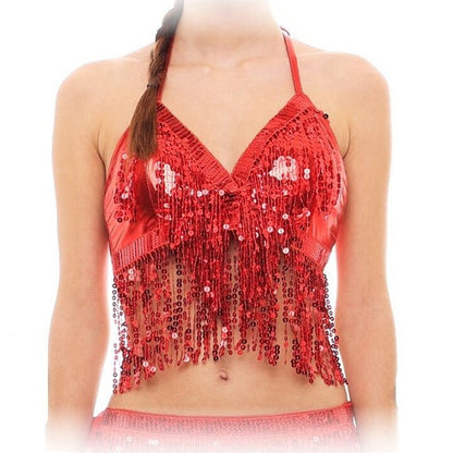Red Sequin Top