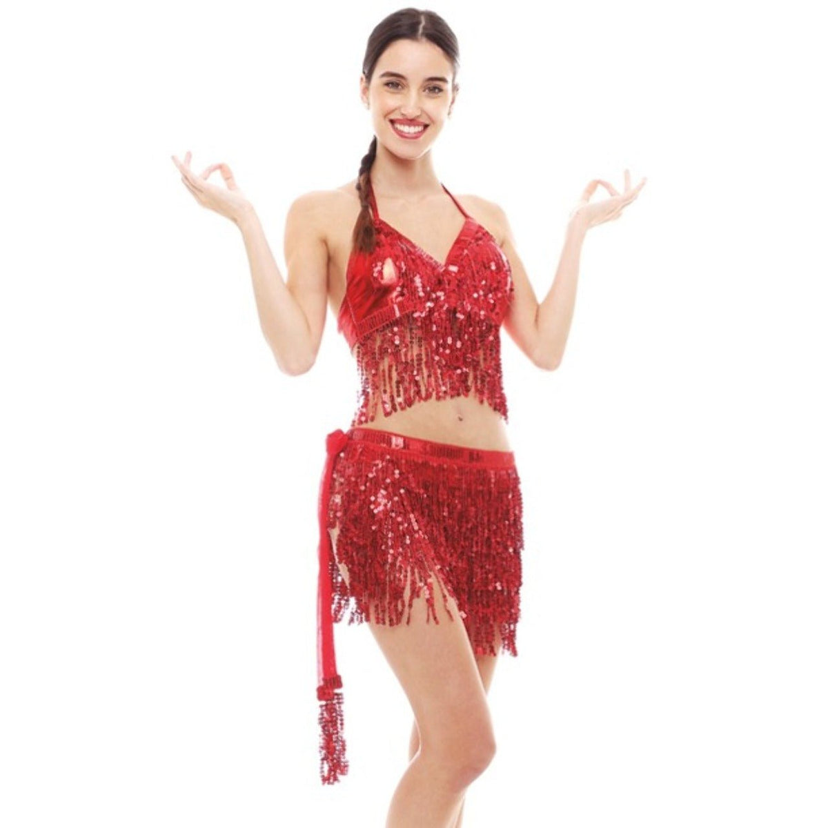 Red Sequin Top