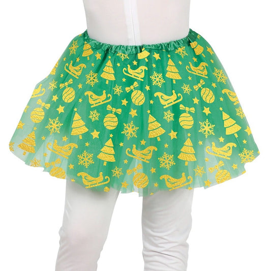 Kids Green Christmas Tutu