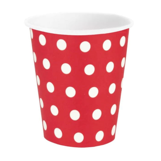 Red Polka Dot Party Cups