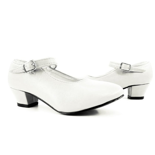 Plain White Flamenco Shoes