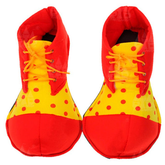 Kids Red Polka Dot Clown Shoes
