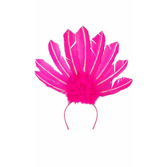 Tocado de Plumas Rosa | Don Disfraz