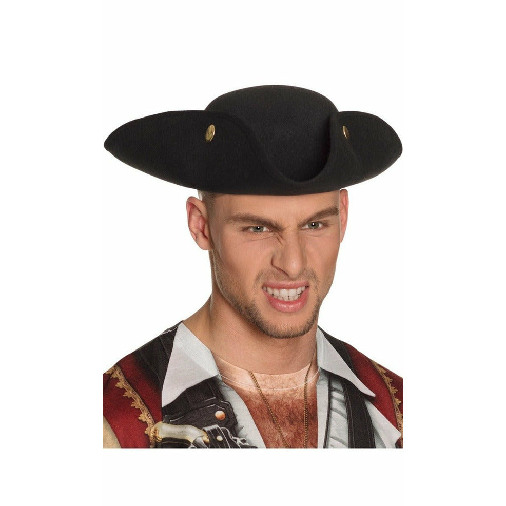 Sombrero de Pirata Almirante Negro | Don Disfraz