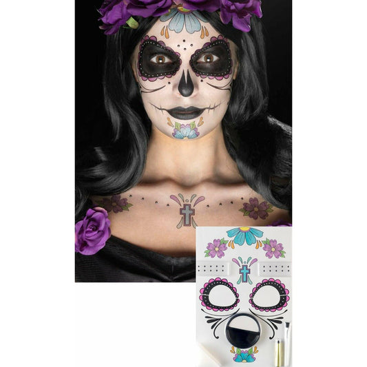 Kit de Maquillaje de Catrina Gemas | Don Disfraz
