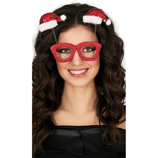 Gafas de Papá Noel Rojas | Don Disfraz