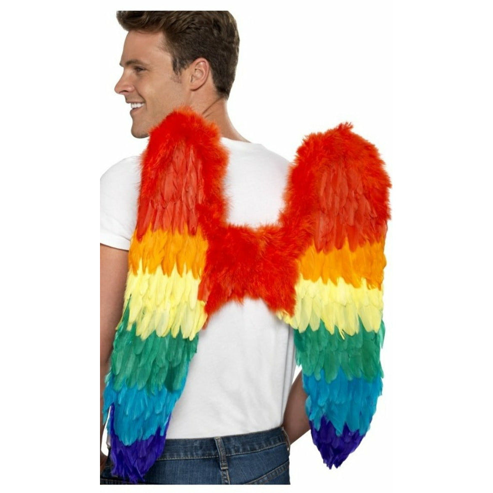 Alas de Plumas Arcoíris Deluxe | Don Disfraz