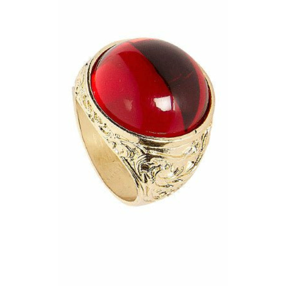 Anillo Dorado Piedra | Don Disfraz