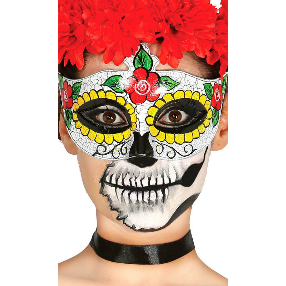 Antifaz Catrina Flores | Don Disfraz
