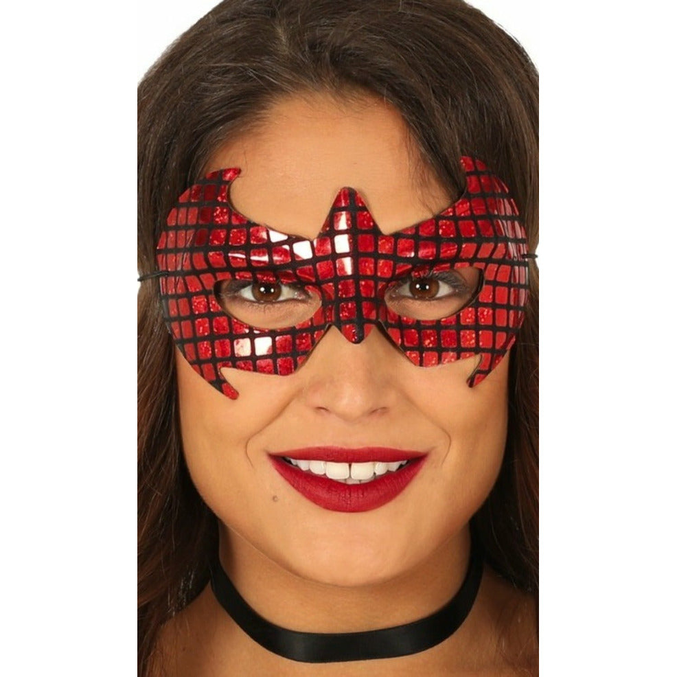 Antifaz de Superheroína Rojo | Don Disfraz