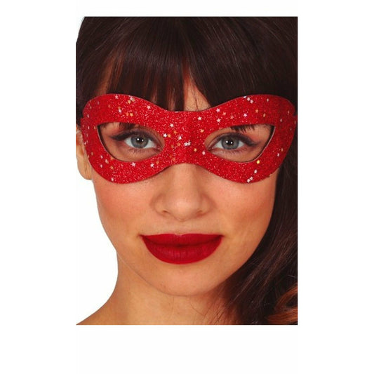 Antifaz Rojo Estrellas | Don Disfraz
