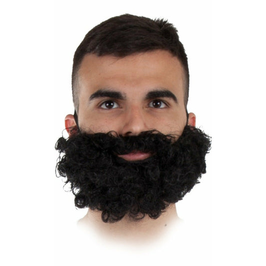 Barba Rizada Negra | Don Disfraz