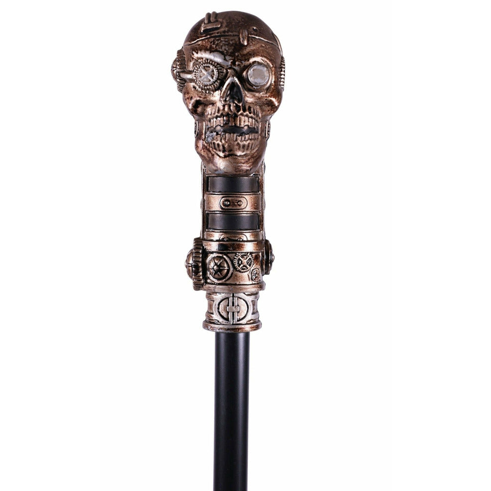 Bastón de steampunk Calavera | Don Disfraz