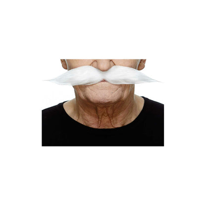 Bigote Blanco Profesional 068-ME | Don Disfraz