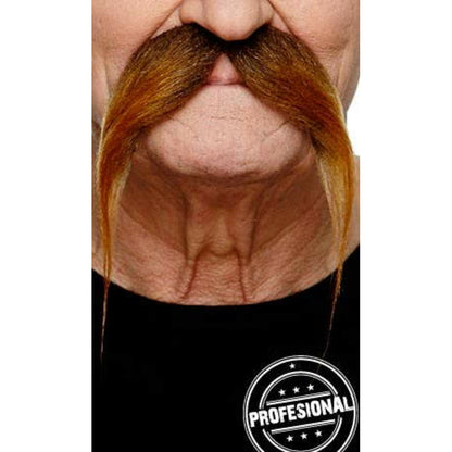 Bigote Castaño Profesional 067-LA | Don Disfraz