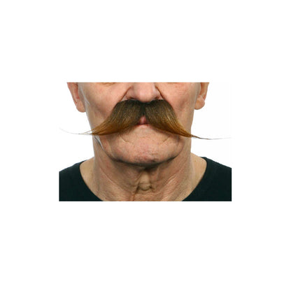 Bigote Castaño Profesional 012-LA | Don Disfraz