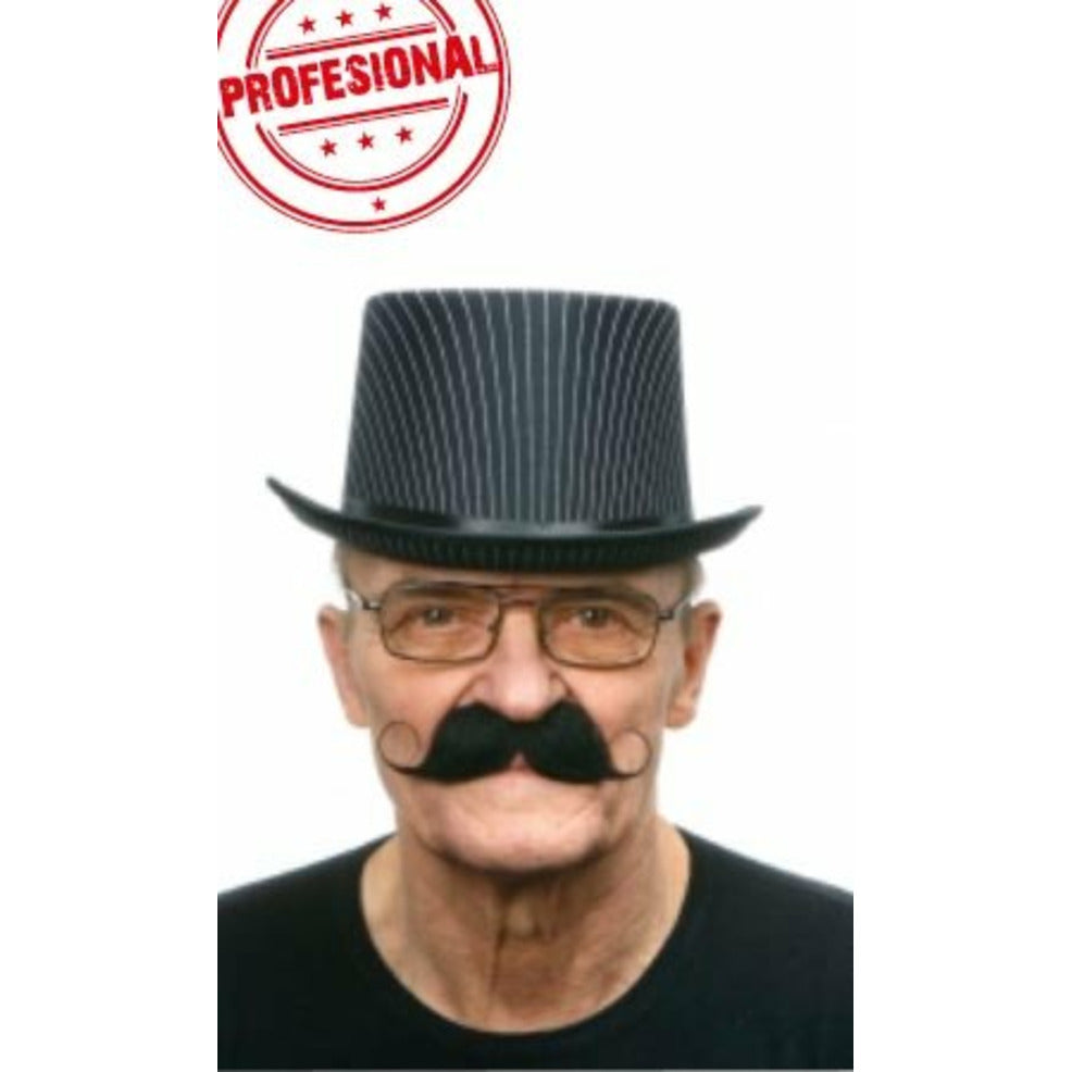 Bigote Negro Profesional 037-LH | Don Disfraz