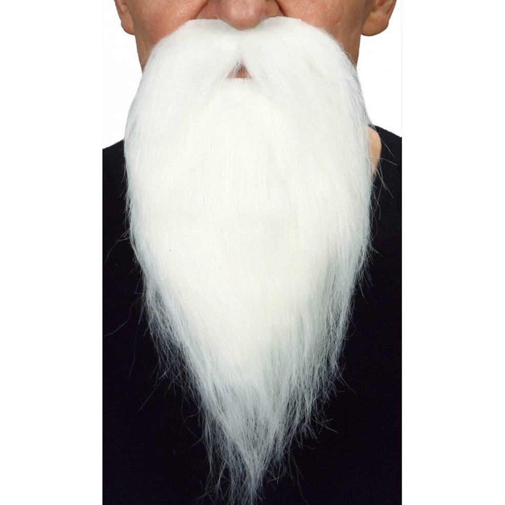 Bigote y Barba Blanco Profesional 034-LG | Don Disfraz