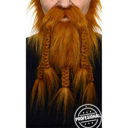 Bigote y Barba Pelirrojo Profesional 061-LB | Don Disfraz
