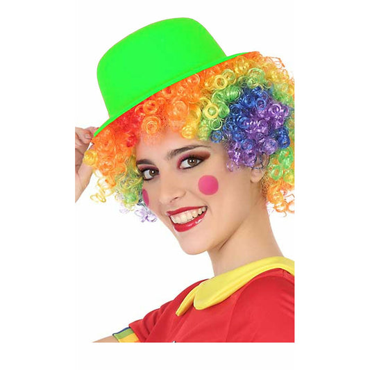 Bombín de Payaso Verde Flocado | Don Disfraz