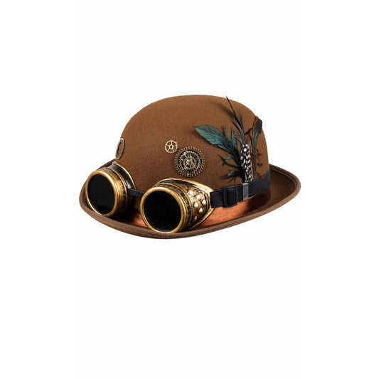 Bombín Steampunk con Gafas | Don Disfraz