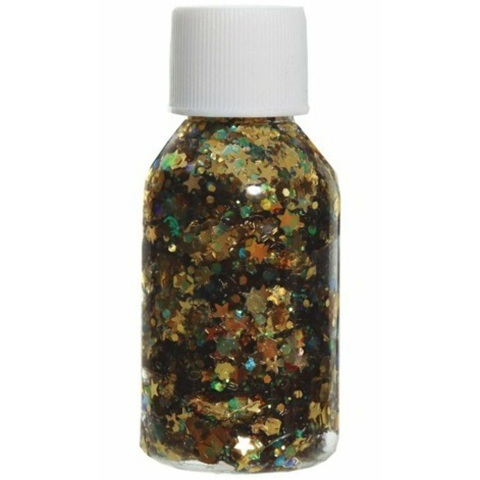 Bote de Glitter en Gel Oro | Don Disfraz
